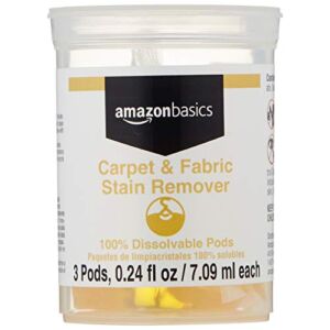 Amazon Basics Dissolvable Carpet Fabric Stain Remover Refill Vial – 3 Pacs