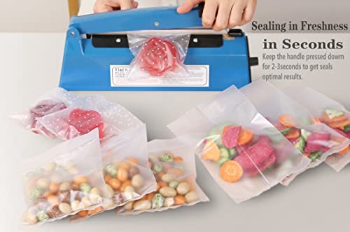 Impulse Heat Sealer Manual Bags Sealer Heat Sealing Machine 8 Inch Impulse Sealer Machine for Plastic Bags PE PP Bags with Extra Replace Element Grip | The Storepaperoomates Retail Market - Fast Affordable Shopping