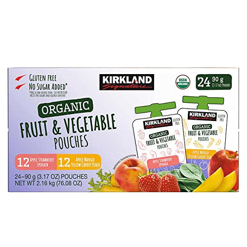 Kirkland Signature Organic Fruit & Vegetable Pouches (24/3.2 Oz Net Wt 76.8 Oz), | The Storepaperoomates Retail Market - Fast Affordable Shopping