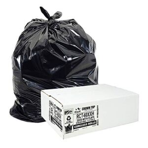 55 Gallon Trash Bags Heavy Duty – (Huge 50 Pack) – 2.0 MIL Thick (equiv) – 38″ x 58″ – Garbage Bags for Toter, Contractors, Lawn, Leaf, Yard Waste, Commercial, Kitchen, Industrial, Construction