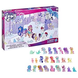 My Little Pony: A New Generation Movie Snow Party Countdown Advent Calendar Toy for Kids – 25 Surprise Pieces, Including 16 Pony Figures (Amazon Exclusive)