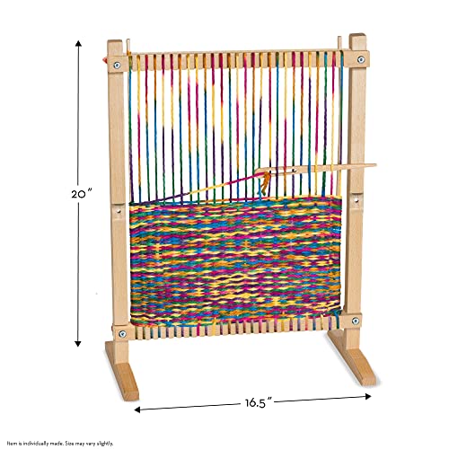 Melissa & Doug Wooden Multi-Craft Weaving Loom (Arts & Crafts, Extra-Large Frame, Frustration-Free Packaging) | The Storepaperoomates Retail Market - Fast Affordable Shopping