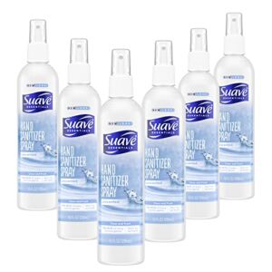 Suave Hand Sanitizer Kills 99.9% of Germs Alcohol Based Antibacterial Hand Sanitizer 10 oz, Pack of 6