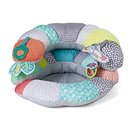 Infantino 2-in-1 Tummy Time & Seated Support – Pillow Support for Newborns and Older Babies, with Detachable Support Pillow and Toys, for Development of Strong Head and Neck Muscles | The Storepaperoomates Retail Market - Fast Affordable Shopping