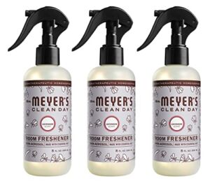 Mrs. Meyer’s Room and Air Freshener Spray, Non-Aerosol Spray Bottle Infused with Essential Oils, Lavender, 8 fl. oz – Pack of 3
