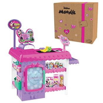 Disney Junior Minnie Mouse Marvelous Market, Pretend Play Cash Register with Realistic Sounds, 38 Play Food Pieces and Accessories | The Storepaperoomates Retail Market - Fast Affordable Shopping