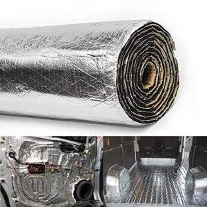 CHAOGANG 200mil 36.16 Sqft Car Sound Deadener Deadening Mat Noise and Heat Shield Insulation Closed Cell PE Foam Vibration Dampening Material for Car Hood Trim Roof Door and Trunk