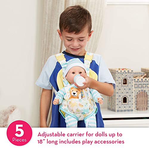 Melissa & Doug Mine to Love Carrier Play Set for Baby Dolls with Toy Bear, Bottle, Rattle, Activity Card | The Storepaperoomates Retail Market - Fast Affordable Shopping