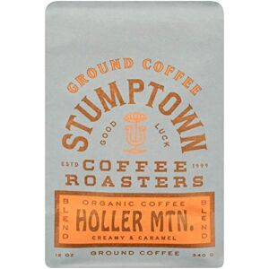 Stumptown Coffee Roasters, Organic Medium Roast Ground Coffee – Holler Mountain 12 Ounce Bag, Flavor Notes of Citrus Zest, Caramel and Hazelnut
