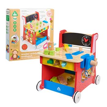 Early Learning Centre Wooden Activity Workbench, Imaginative Play, Hand Eye Coordination, Physical Development, Toys for Ages 18-36 Months, Amazon Exclusive, by Just Play | The Storepaperoomates Retail Market - Fast Affordable Shopping