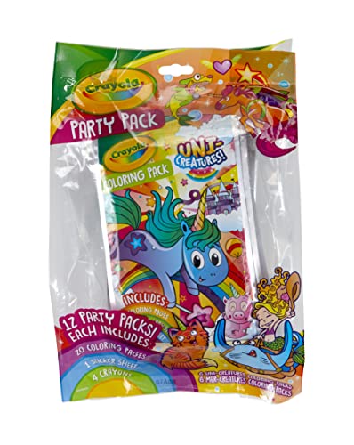 Crayola Coloring Book Party Favors, Uni-Creatures & Mer-Creatures, 12 Coloring Packs, Gift [Amazon Exclusive] | The Storepaperoomates Retail Market - Fast Affordable Shopping