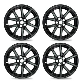 Mayde 18-Inch Wheel Covers fits 2017-2022 Tesla Model 3 Rims, Replacement Hub Caps (Set of 4) (Matte Black) | The Storepaperoomates Retail Market - Fast Affordable Shopping