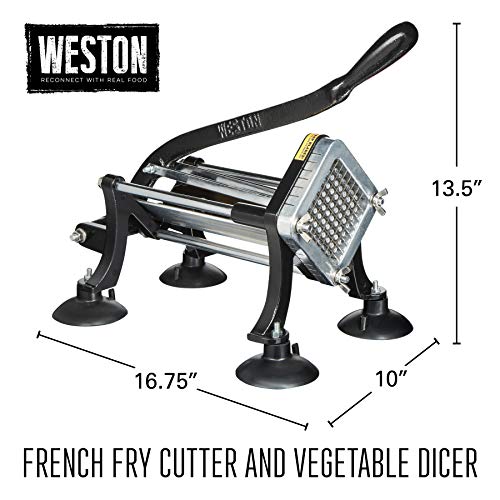 Weston Professional French Fry Cutter and Vegetable Dicer, Stainless Steel | The Storepaperoomates Retail Market - Fast Affordable Shopping