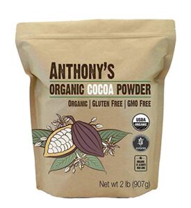 Anthony’s Organic Cocoa Powder, 2 lb, Gluten Free, Non GMO