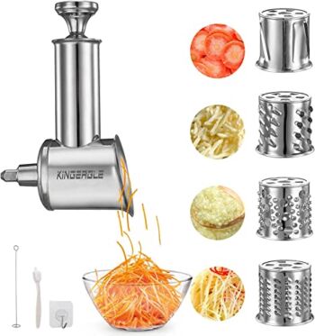 Stainless Steel Slicer Shredder Attachment for KitchenAid Mixer, Cheese Grater, Food Slicer for KitchenAid Mixer, Accessories for Kitchenaid | The Storepaperoomates Retail Market - Fast Affordable Shopping