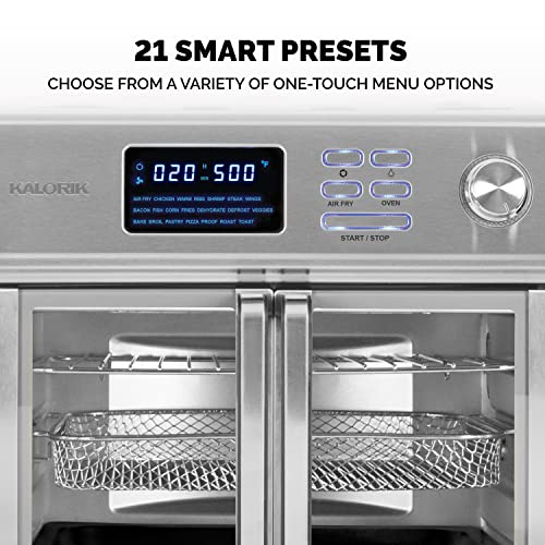 Kalorik MAXX® Digital Air Fryer Oven, 26 Quart, 10-in-1 Countertop Toaster Oven & Air Fryer Combo-21 Presets up to 500 degrees, Includes 9 Accessories & Cookbook | The Storepaperoomates Retail Market - Fast Affordable Shopping