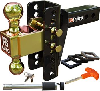 Adjustable Trailer Hitch – Automotive Trailer Hitch, Adjustable, Ball Mount Hitch for Towing Motorcycle & Powersports – 20,000 LBS, 2 and 2-5/16 inch Balls, Solid Tube Hitch – Gooseneck | The Storepaperoomates Retail Market - Fast Affordable Shopping
