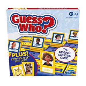 Guess Who? Board Game with People and Pets, The Original Guessing Game for Kids Ages 6 and Up, Includes People Cards and Pets Cards (Amazon Exclusive)