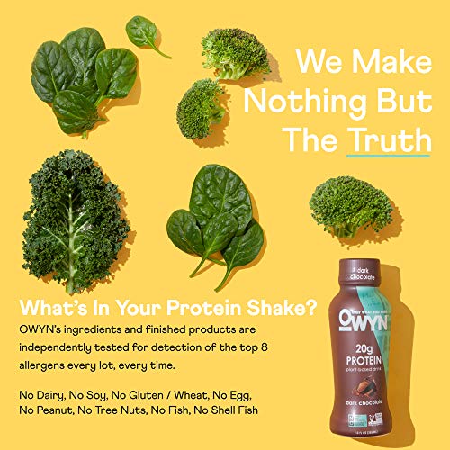 OWYN Plant Based Protein Shake, with 20g Vegan Protein from Organic Pumpkin seed, Flax, Pea Blend, Omega-3, Prebiotic supplements and Superfoods Greens Blend for an all-in-one nutritional shake, Gluten-Free, Soy-Free, Non-GMO (Variety, 12 Pack) | The Storepaperoomates Retail Market - Fast Affordable Shopping