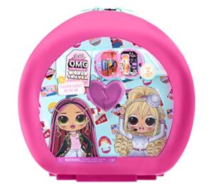LOL Surprise OMG World Travel Fashion Closet On-The-Go with Accessories, Rolling Storage fits 4 Fashion Dolls and Doll Accessories, Great Gift for Kids Ages 4+