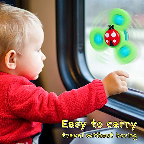 NARRIO Travel Toys for 1 Year Old Boy Gifts, Infant Baby Toys 12-18 Months Suction Cup Spinner Toy, Christmas Birthday Gifts for 1-2 Year Old Girl Spinning Top Sensory Toys for Toddlers Age 1-3 | The Storepaperoomates Retail Market - Fast Affordable Shopping