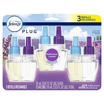 Febreze Plug in Air Fresheners, Mediterranean Lavender, Odor Eliminator for Strong Odors, Scented Oil Refill (3 Count) | The Storepaperoomates Retail Market - Fast Affordable Shopping