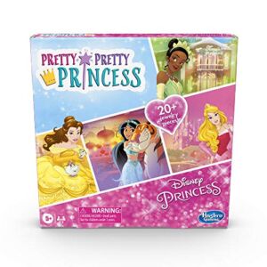 Pretty Pretty Princess: Disney Princess Edition Board Game Featuring Disney Princesses, Jewelry Dress-Up Game for Kids Ages 5 and Up