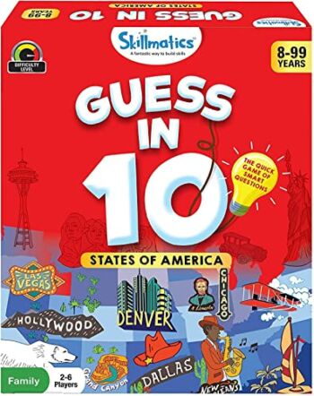 Skillmatics Card Game : Guess in 10 States of America | Gifts for 8 Year Olds and Up | Quick Game of Smart Questions | Super Fun for Travel & Family Game Night | The Storepaperoomates Retail Market - Fast Affordable Shopping