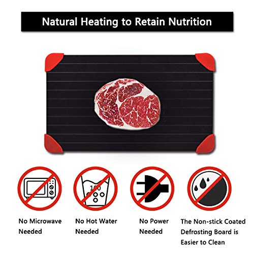 Defrosting Tray for Frozen Meat Rapid and Safer Way of Thawing Food Large Size Defroster Plate Thaw by Miracle Natural Heating A Pack with 7 Pieces Included | The Storepaperoomates Retail Market - Fast Affordable Shopping