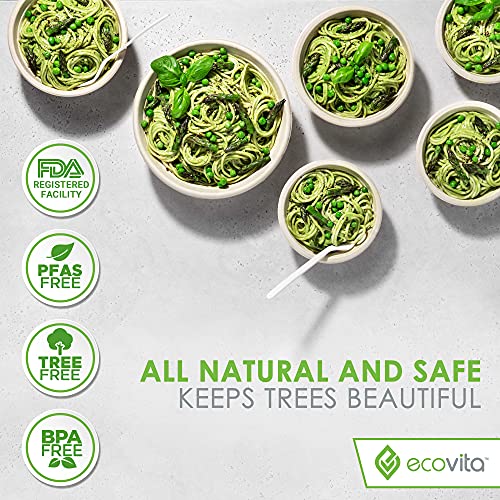 100% Compostable Paper Bowls [16 oz.] – 150 Disposable Bowls Eco Friendly Sturdy Tree Free Liquid and Heat Resistant Alternative to Plastic or Paper Bowls by Ecovita | The Storepaperoomates Retail Market - Fast Affordable Shopping