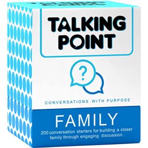 200 Family Conversation Cards – Questions to Get Everyone Talking & Building Relationships – Fun Family Games for Kids and Adults – Get to Know Each Other Better for Family Game Night or Road Trip