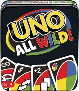 ​UNO All Wild Card Game with 112 Cards, Gift for Kid, Family & Adult Game Night for Players 7 Years & Older​​ [Amazon Exclusive]