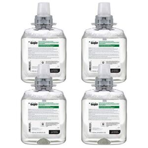GOJO Green Certified Foam Hand Cleaner, Fragrance Free, 1250 mL Hand Soap Refill for GOJO FMX-12 Push-Style Dispenser (Pack of 4) – 5165-04