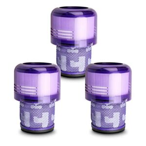 Lemige 3 Pack Vacuum Filters Replacement Parts Compatible with Dyson V11 Torque Drive V11 Animal V11 Complete V11 Extra V15 Detect Vacuums, Compare to Part 970013-02