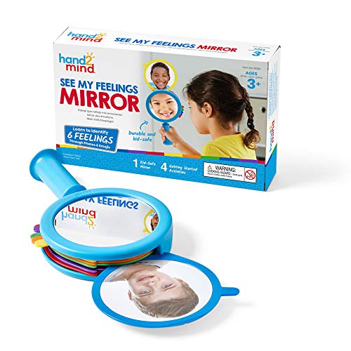 hand2mind See My Feelings Mirror, Social Emotional Learning, Shatterproof Mirror for Kids, Anger Management Toys, Anxiety Relief Items, Mindfulness for Kids, Calm Down Corner, Anxiety Toys (Set of 1) | The Storepaperoomates Retail Market - Fast Affordable Shopping