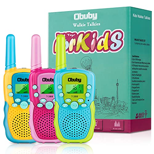 Obuby Toys for 3-12 Year Old Boys Walkie Talkies for Kids 22 Channels 2 Way Radio Gifts Toys with Backlit LCD Flashlight 3 KMs Range Gift Toys for Age 3 up Boy and Girls to Outside , Hiking, Camping | The Storepaperoomates Retail Market - Fast Affordable Shopping