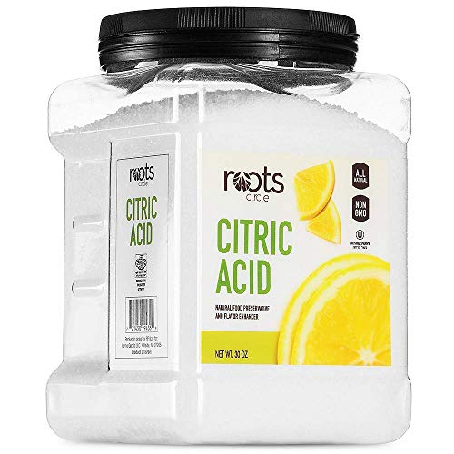 Roots Circle All-Natural Citric Acid | 1 Pack – 1.80 Pounds | Food-Grade Flavor Enhancer, Household Cleaner & Preservative | For Skincare, Cooking, Baking, Bath Bombs | The Storepaperoomates Retail Market - Fast Affordable Shopping