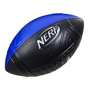 Nerf Pro Grip Football — Classic Foam Ball — Easy to Catch and Throw — Great for Indoor and Outdoor Play — Blue
