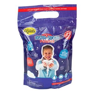 Steve Spangler Science-855650 Insta-Snow Powder, 14 oz–Fun Science Kits for Kids,Simple and Safe, Makes Realistic, Fluffy Snow in Seconds, Top Sensory Toys & STEM Activities for Classrooms and Home
