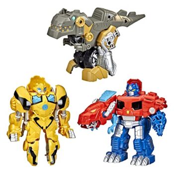 Transformers Primal Team-Up 3-Pack with Optimus Prime, Bumblebee, and Grimlock Converting Dinosaur Figures, 4.5-Inch Toys, Ages 3 and Up (Amazon Exclusive) | The Storepaperoomates Retail Market - Fast Affordable Shopping