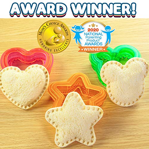 Sandwich Cutter and Sealer – Decruster Sandwich Maker – Great for Lunchbox and Bento Box – Boys and Girls Kids Lunch – Sandwich Cutters for Kids (Heart, Star, Mouse) | The Storepaperoomates Retail Market - Fast Affordable Shopping