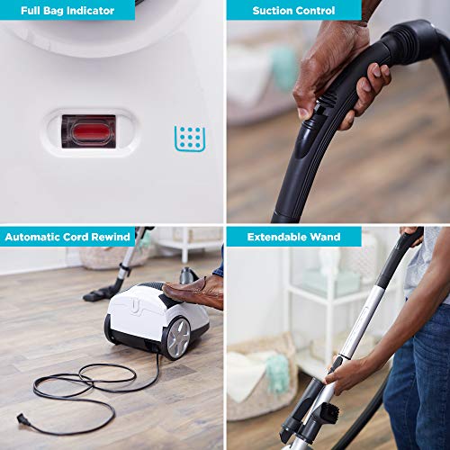 Canister Vacuum Cleaner, Simplicity Jill Compact Vacuum for Hardwood Floors and Rugs, Dual Certified Hepa Filtration, Bagged | The Storepaperoomates Retail Market - Fast Affordable Shopping
