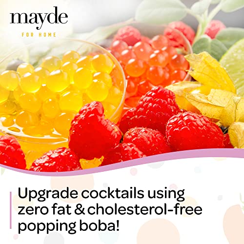 Mayde Bursting Popping Boba Pearls, Strawberry, Mango, Passion Fruit – 3 Flavor Party Kit (490 gms, 3 pack) | The Storepaperoomates Retail Market - Fast Affordable Shopping