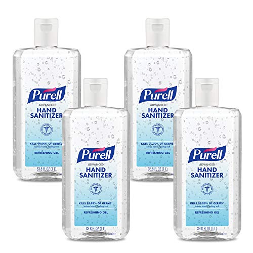 Purell Advanced Hand Sanitizer Refreshing Gel, 1-Liter Flip-Cap Bottle (Pack of 4) – 9683-04 | The Storepaperoomates Retail Market - Fast Affordable Shopping