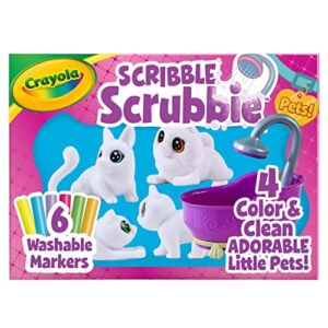 Crayola Scribble Scrubbie Pets Tub Set, Kids Toys, Gifts for Girls and Boys Ages 3 +