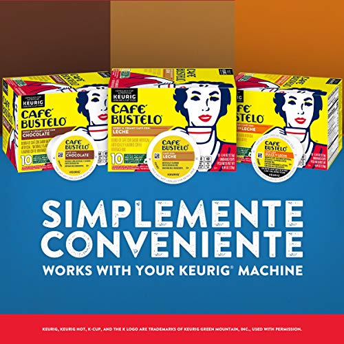 Café Bustelo Café con Leche Flavored Espresso Style Coffee, 10 Keurig K-Cup Pods | The Storepaperoomates Retail Market - Fast Affordable Shopping