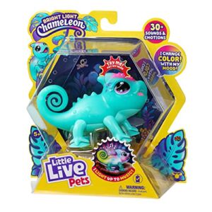 Little Live Pets – Sunny The Bright Light Chameleon | Interactive Color Change Light Up Toy, 30+ Sounds & Emotions, So Many Moods, Repeats Back, Beat Detection (Batteries Included, for Kids Ages 5+)