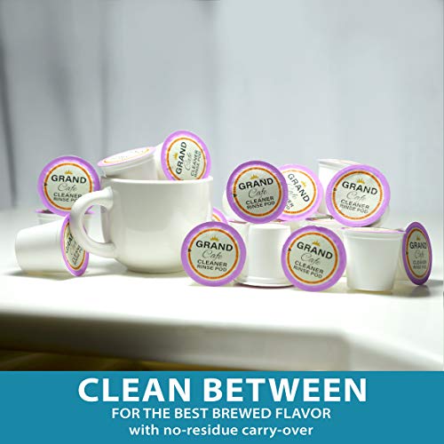 Grand Cafe – 20 Pack K-Cup Cleaner and Rinse for Keurig Single Serve Brewer Machines – 2.0 Compatible | The Storepaperoomates Retail Market - Fast Affordable Shopping