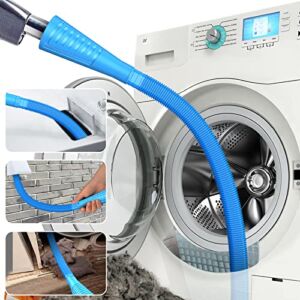 PetOde Dryer Vent Cleaner Kit Dryer Vent Vacuum Attachment Lint Remover Power Washer and Dryer Vent Vacuum Hose 48inch