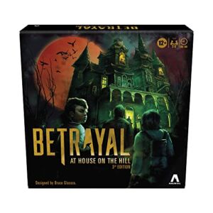 Hasbro Gaming Avalon Hill Betrayal at The House on The Hill 3rd Edition Cooperative Board Game, Ages 12 and Up, 3-6 Players, 50 Chilling Scenarios